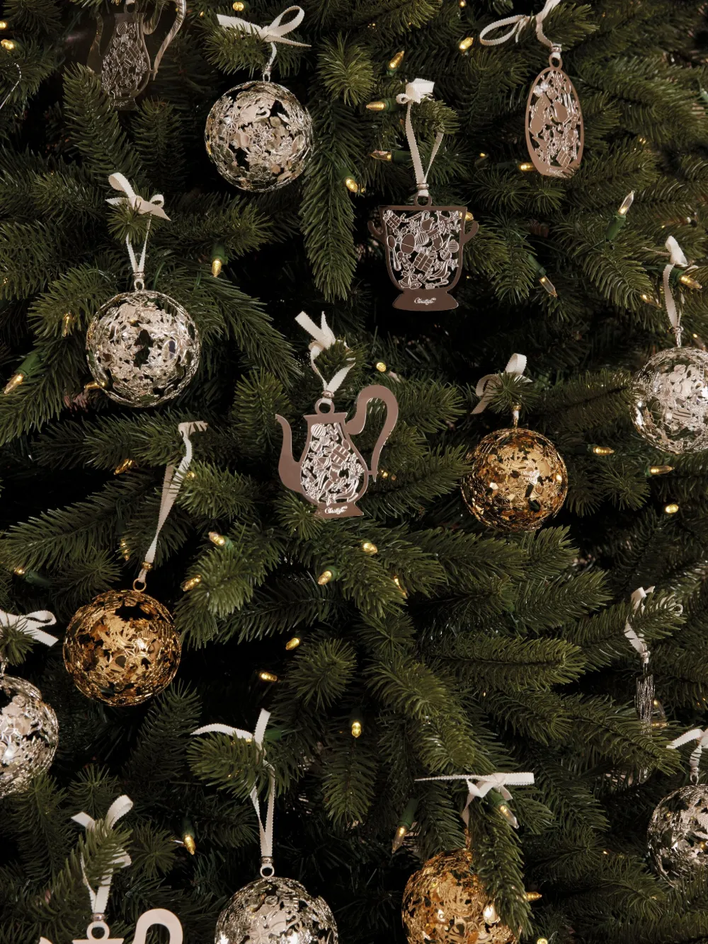 Christofle Champagne Bucket Christmas Ornament In 银色