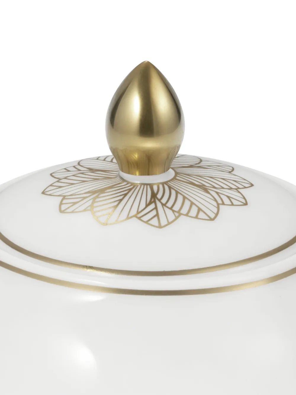  Christofle Malmaison Covered Sugar Bowl - White 