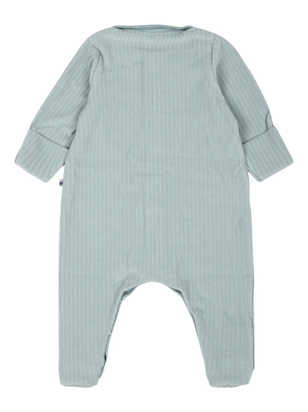 Petit Bateau velour cotton pajamas - Groen