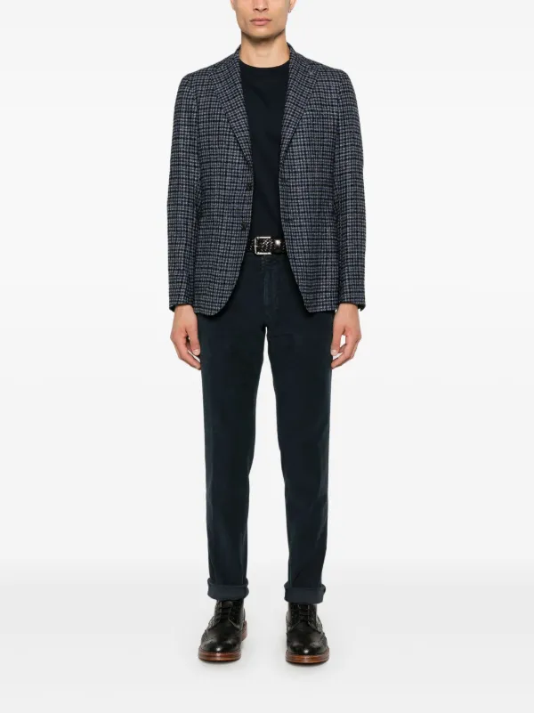 タリアトーレ ハウンドトゥース ジャケット Tagliatore ハウンドトゥース ジャケット | ブラック | FARFETCH JP