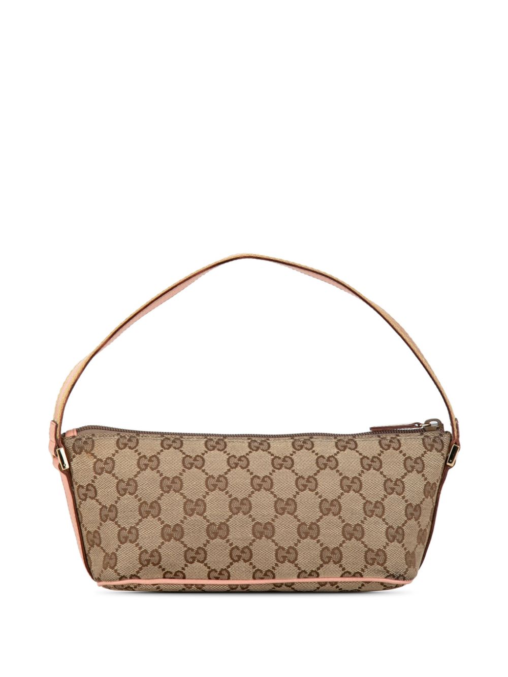 Gucci Pre-Owned 2000-2015 GG Canvas Web Boat shoulder bag - Roze