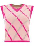 Marni diamond-pattern top - Pink