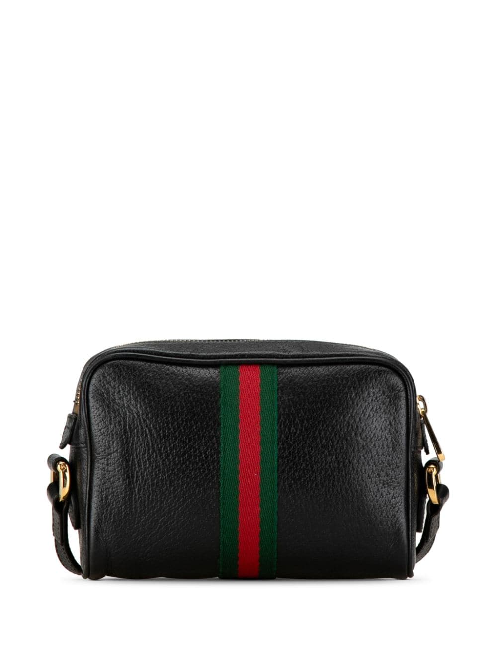 Gucci Pre-Owned 2016-2023 Mini Leather Ophidia crossbody bag - Zwart