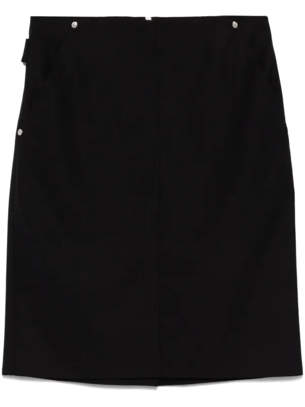 MOSCHINO 黒 ロゴ入りスカート MOSCHINO JEANS バックスリット ミニスカート | ブラック | FARFETCH JP