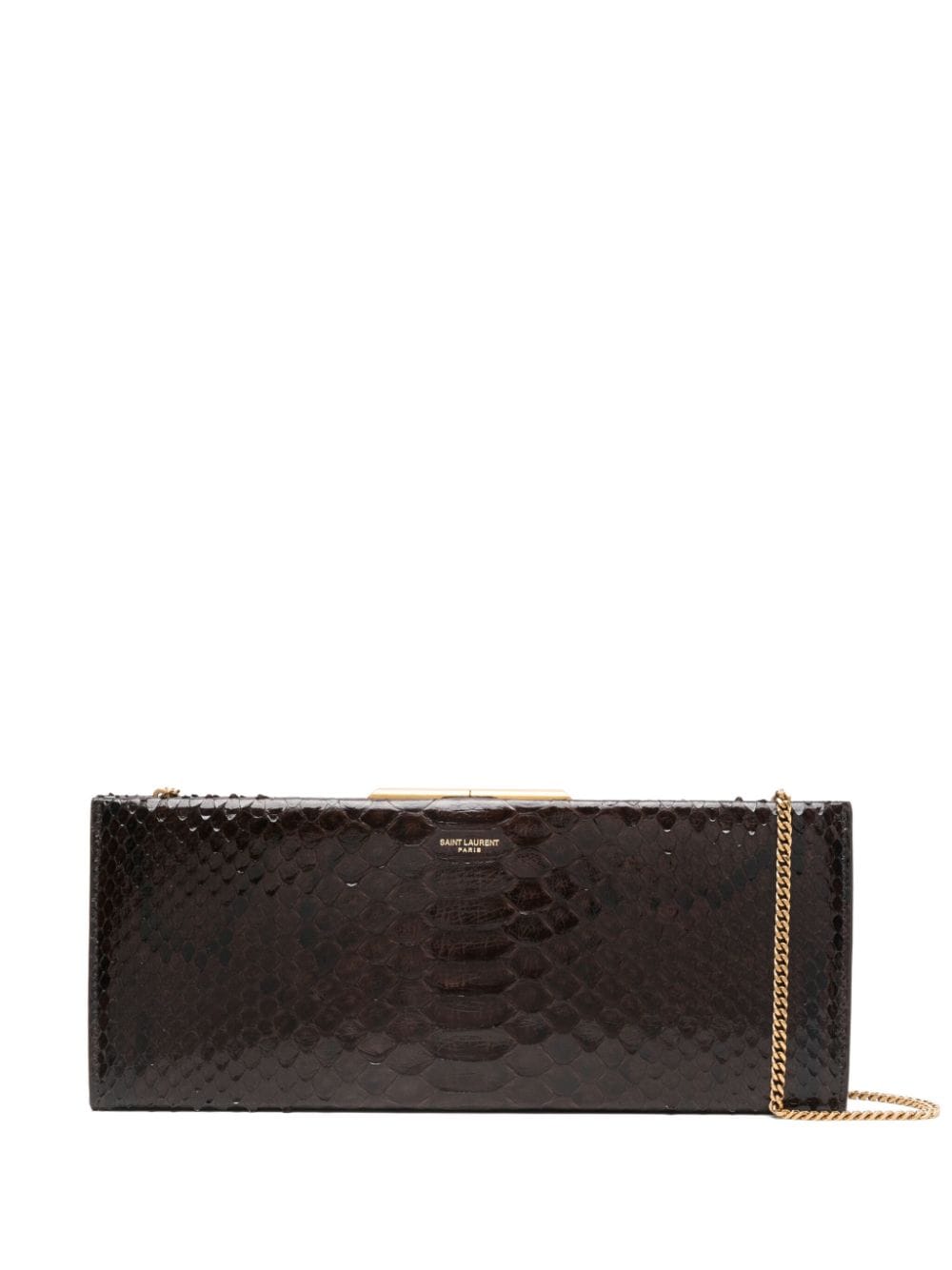 Saint Laurent Kleine Midnight clutch Bruin