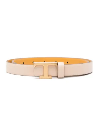 【関税＆送料込み】Tod'S Reversible \"T Timeless\" Belt Woman マルチカラー T タイムレス レザー リバーシブル ベルト