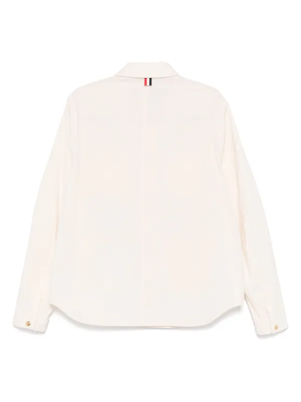 THOM BROWNE フード付きホワイトジャケット 120