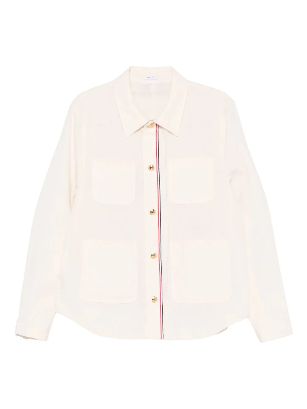 Thom Browne chamarra con rayas 4-bar | neutro | Image 1