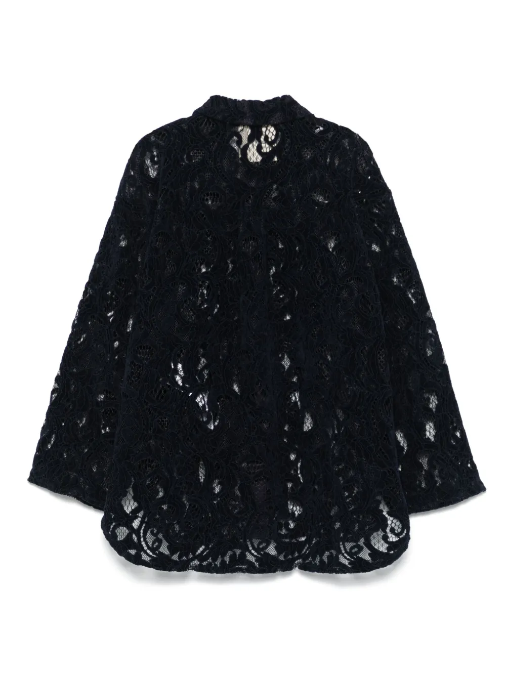 Douuod Lace Shirt In Blue