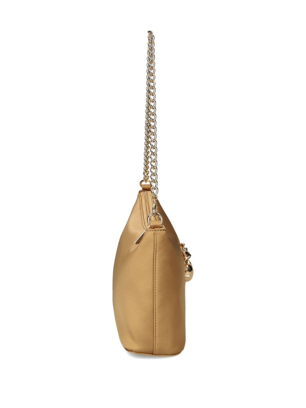 Love Moschino logo-plaque shoulder bag - Beige