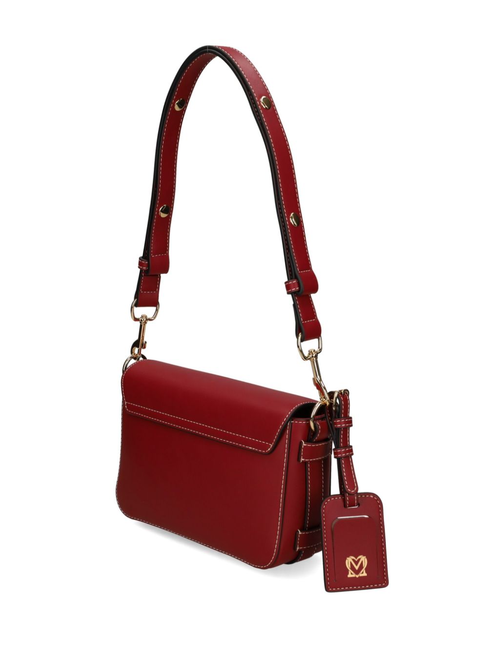 Love Moschino logo eyelet crossbody bag - Rood