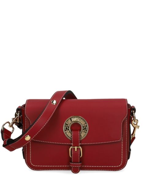 Love Moschino logo eyelet crossbody bag Women