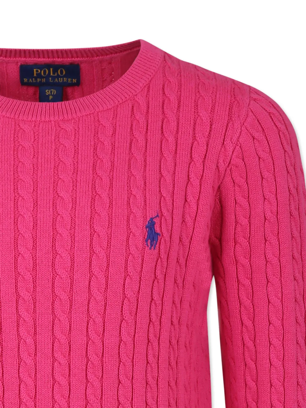 POLO RALPH LAUREN KIDS Jurk met geborduurd logo Roze