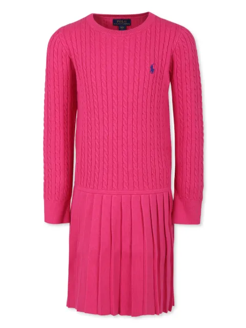 POLO RALPH LAUREN KIDS embroidered logo dress
