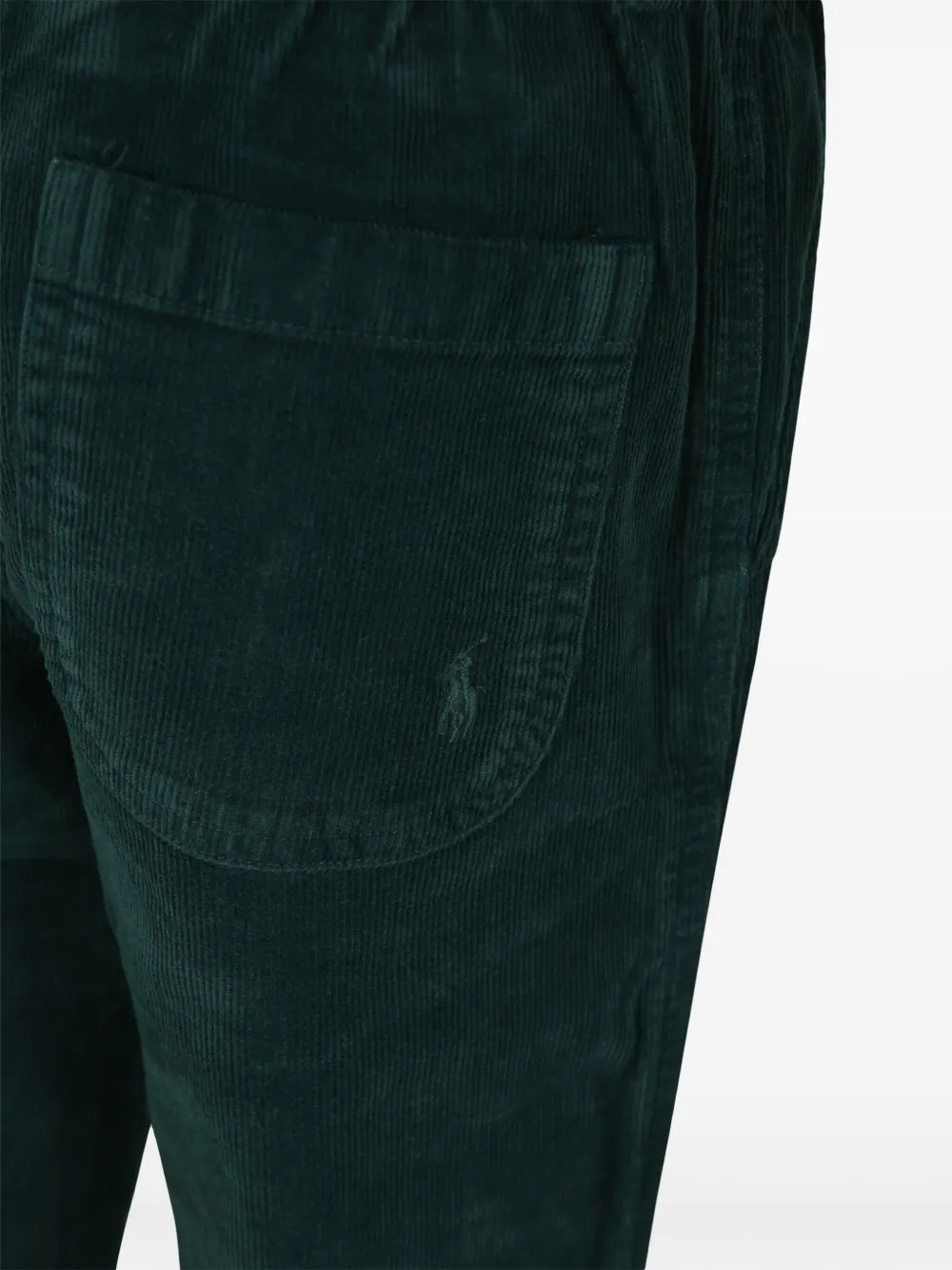 POLO RALPH LAUREN KIDS Ribfluwelen elastische broek Groen