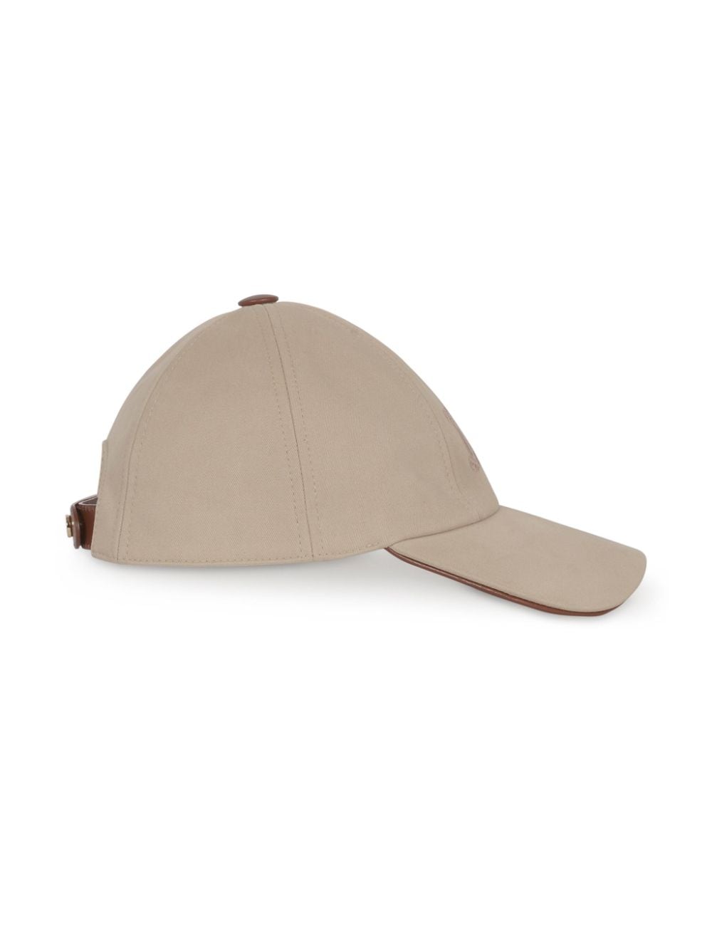 Max Mara Honkbalpet met geborduurd logo - Beige