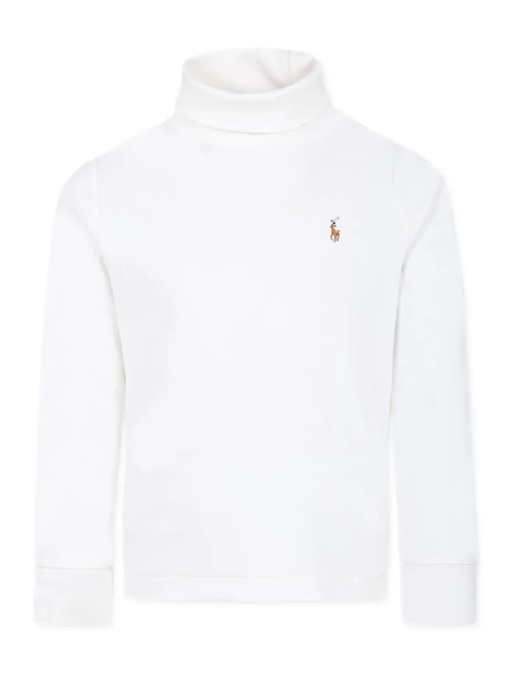 POLO RALPH LAUREN KIDS Gebreide top met geborduurd logo Wit