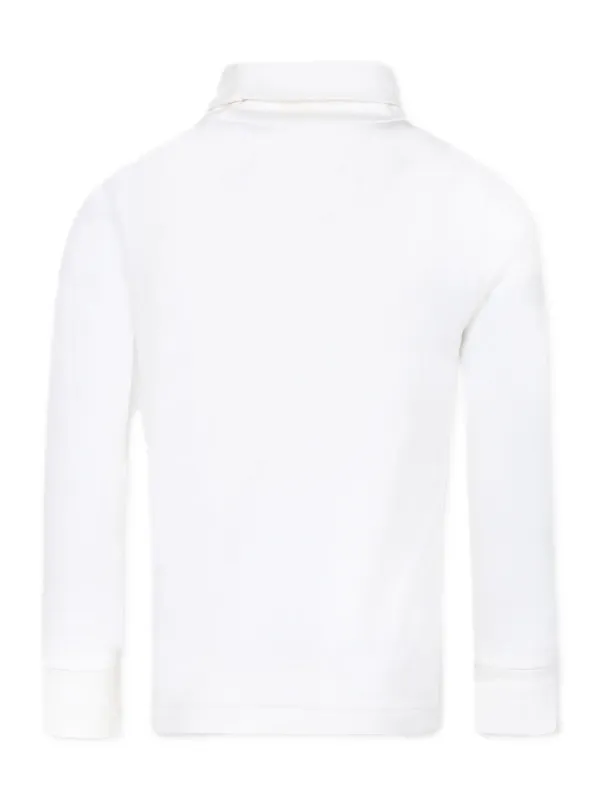 POLO RALPH LAUREN KIDS ロゴ ニットトップ | ホワイト POLO RALPH LAUREN KIDS ロゴ ニットトップ | ホワイト