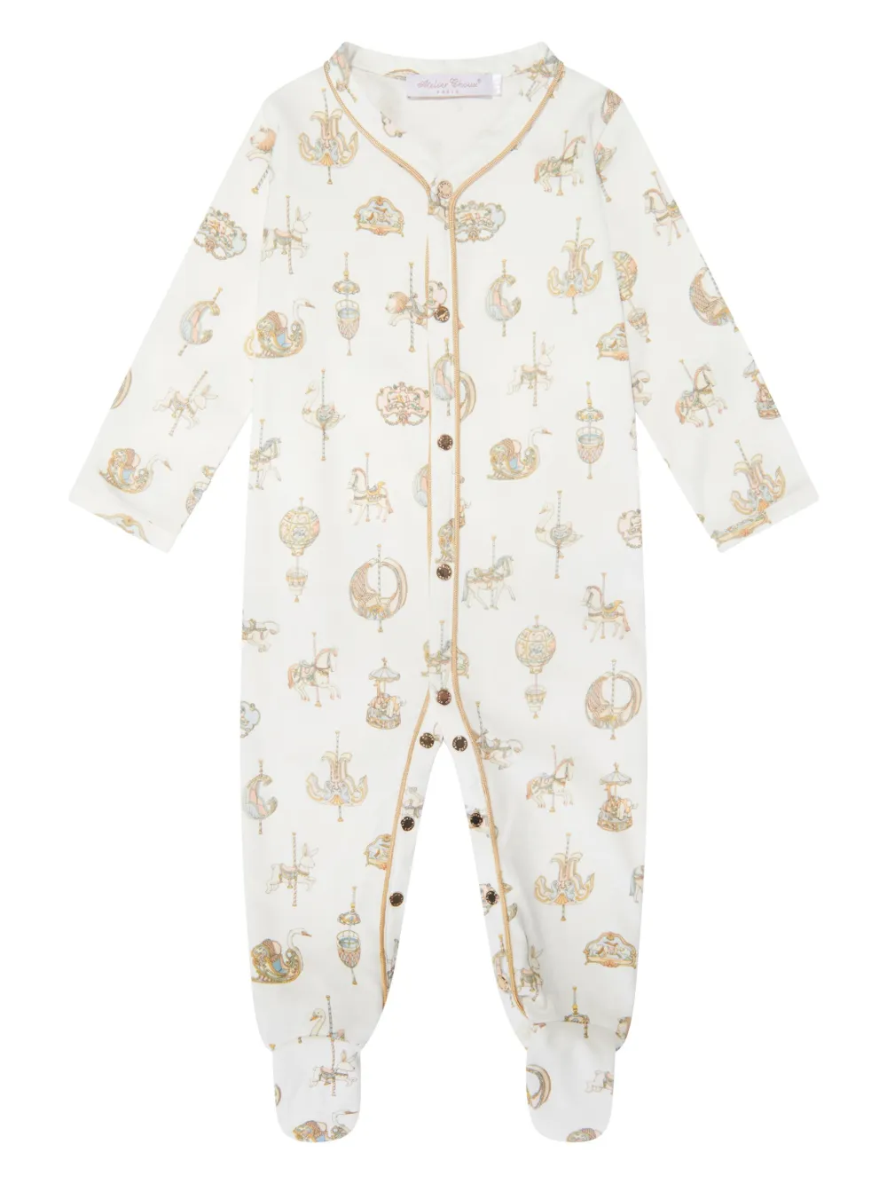 Atelier Choux graphic-print pajamas - White
