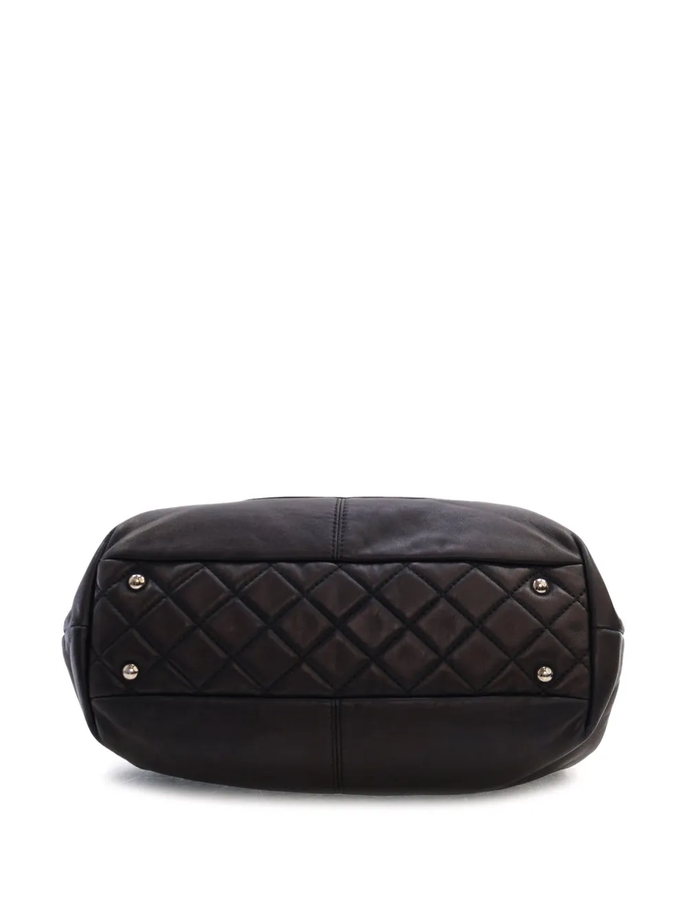 CHANEL Pre-Owned 2012-2013 Lambskin Leather Trianon satchel - Zwart