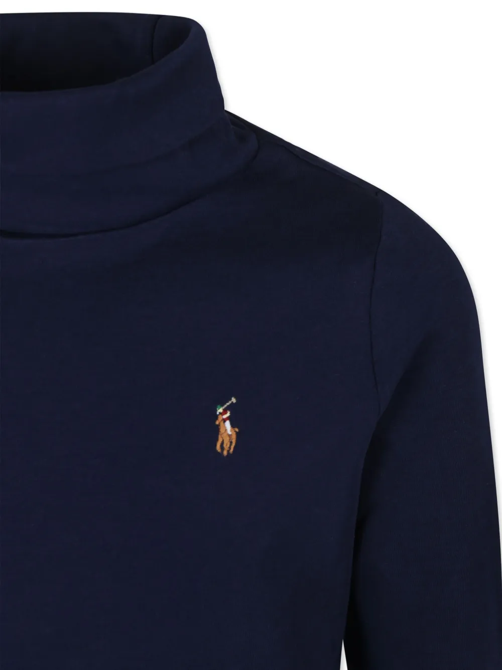 POLO RALPH LAUREN KIDS Gebreide top met geborduurd logo Blauw
