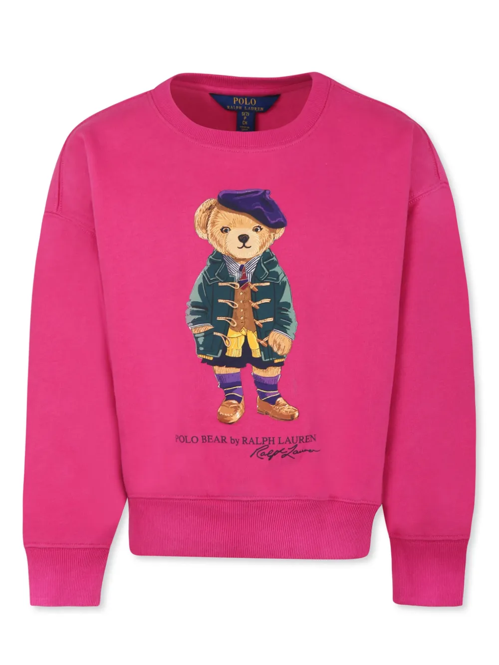 POLO RALPH LAUREN KIDS Sweatshirt mit Teddy-Print | Rosa | Image 1