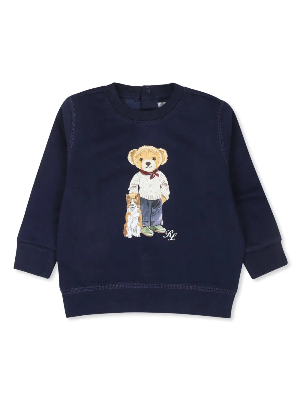 Ralph Lauren Kids Polo Bear print Sweatshirt Blue FARFETCH UK