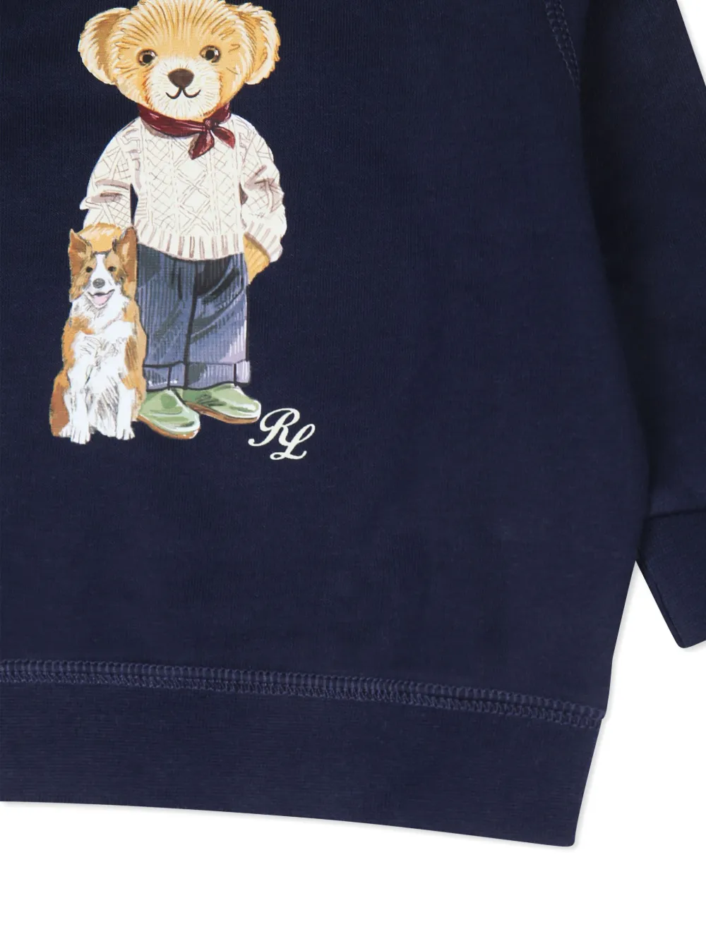 POLO RALPH LAUREN KIDS Sweater met teddybeerprint Blauw