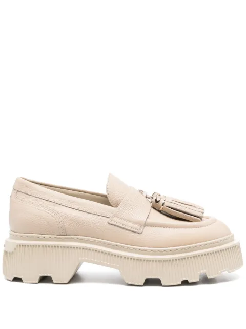Santoni mocasines con suela gruesa