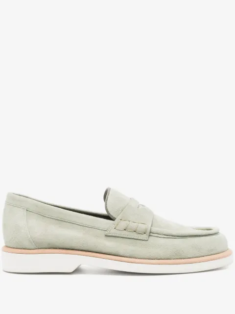 Santoni loafers i ruskind