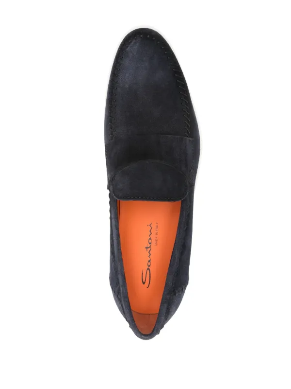 お歳暮ならオンライン ローファー スエード Santoni | JP FARFETCH | ブルー 靴