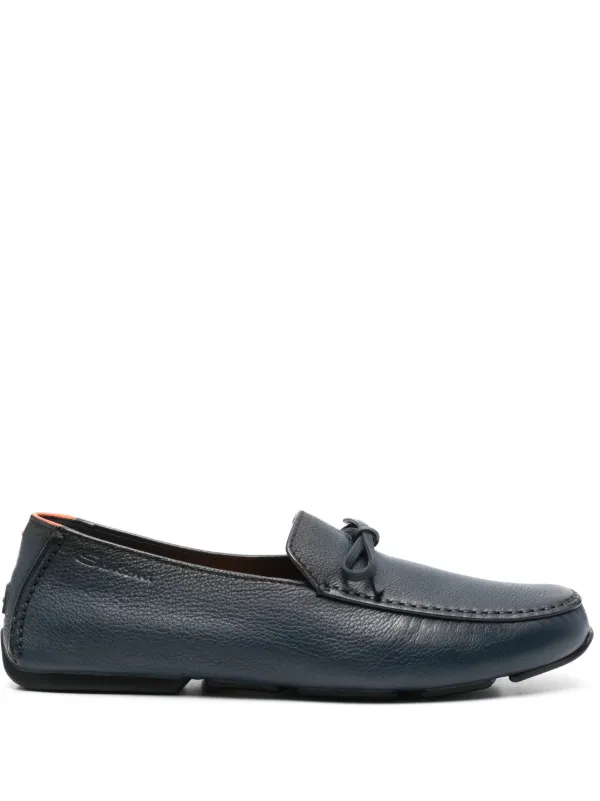 Santoni Bow Loafers | Blue | FARFETCH HK