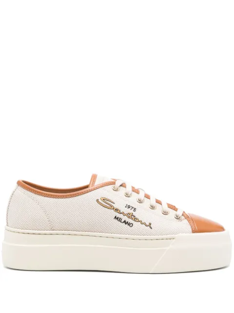Santoni кеды на платформе