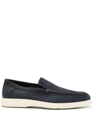 Prada スエード ローファー | ブルー | FARFETCH JP