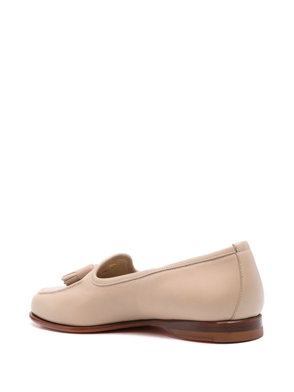 Santoni Andrea geweven loafers Beige