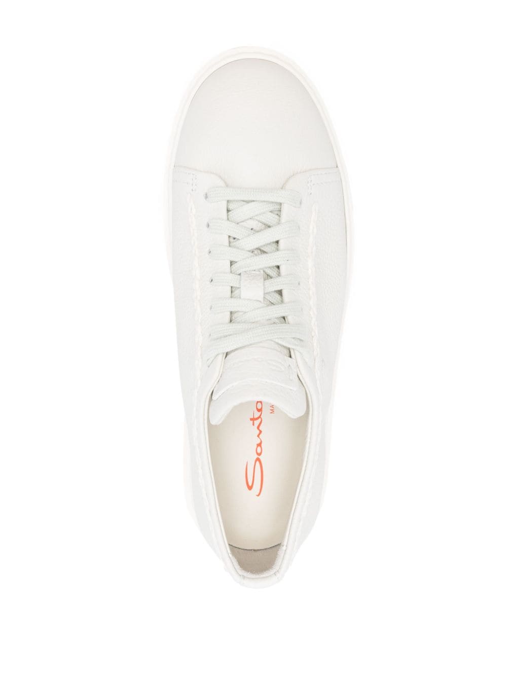 Santoni Leren sneakers Grijs