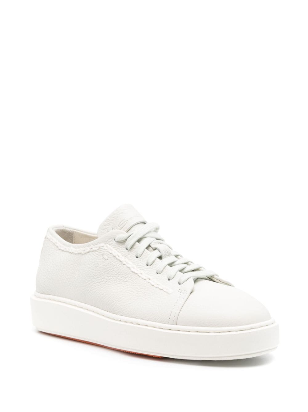 Santoni Leren sneakers - Grijs