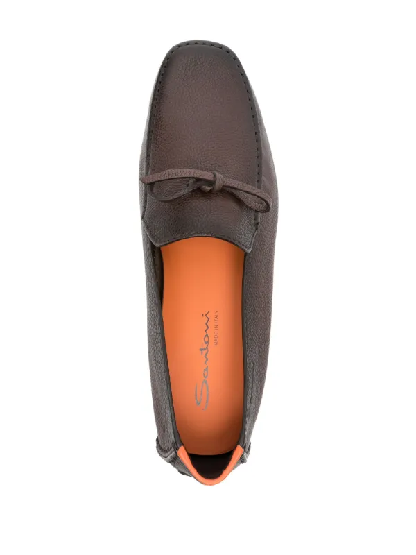 Santoni Leather Loafers | Brown | FARFETCH display picture 1