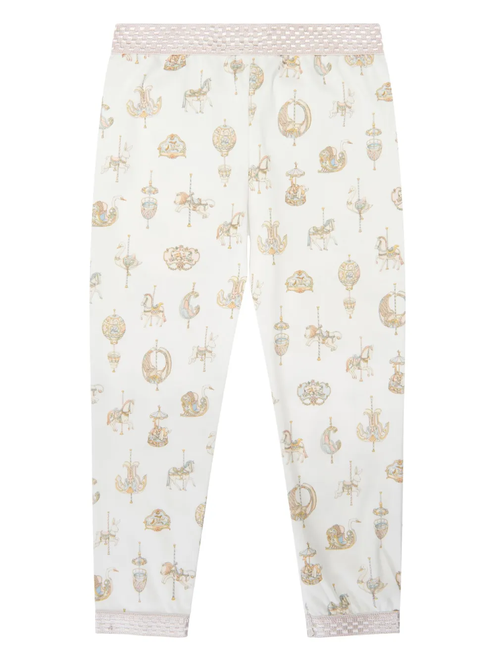 Shop Atelier Choux Graphic-print Pajamas In 中性色