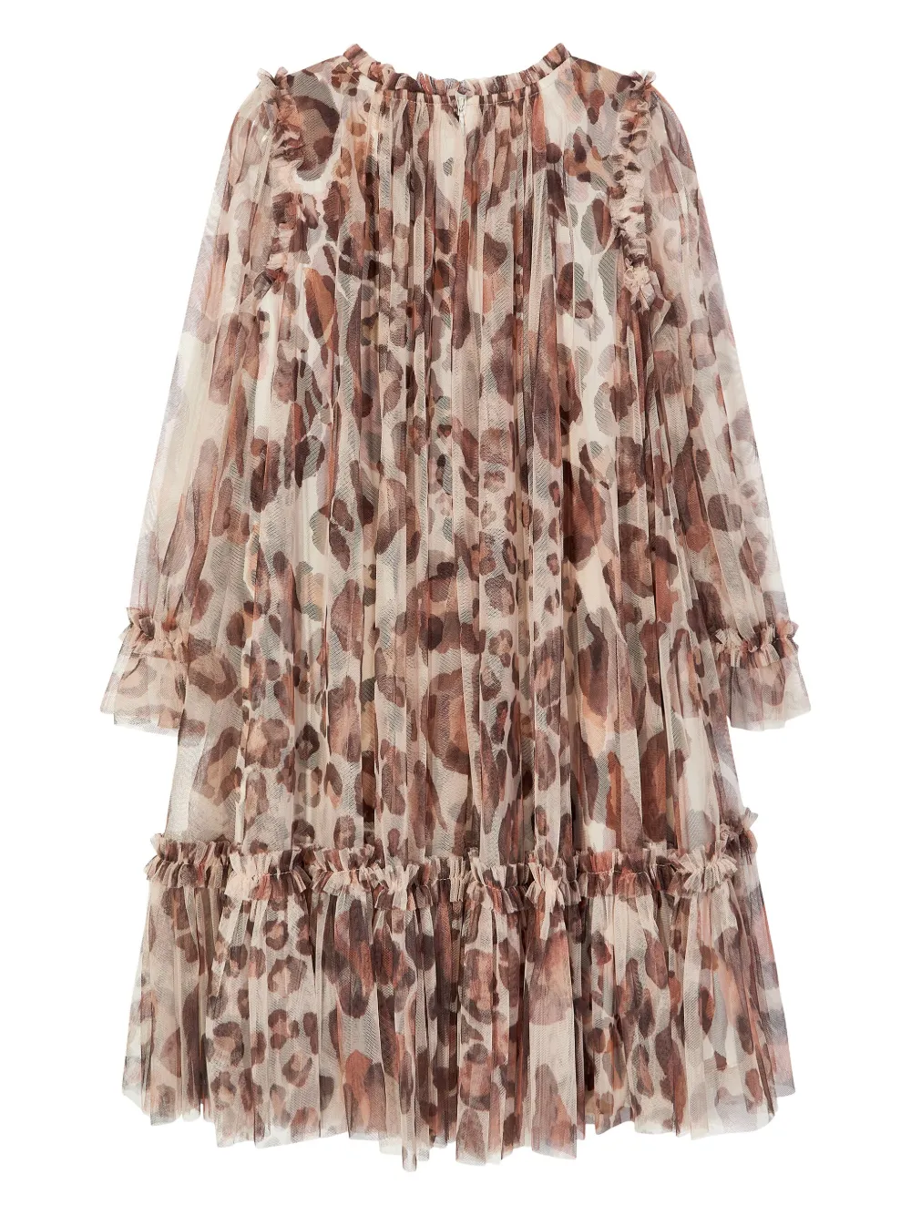 NEEDLE & THREAD KIDS leopard-print dress - Beige