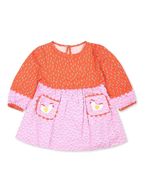Stella McCartney Kids Vestido Farmyard com aplicação