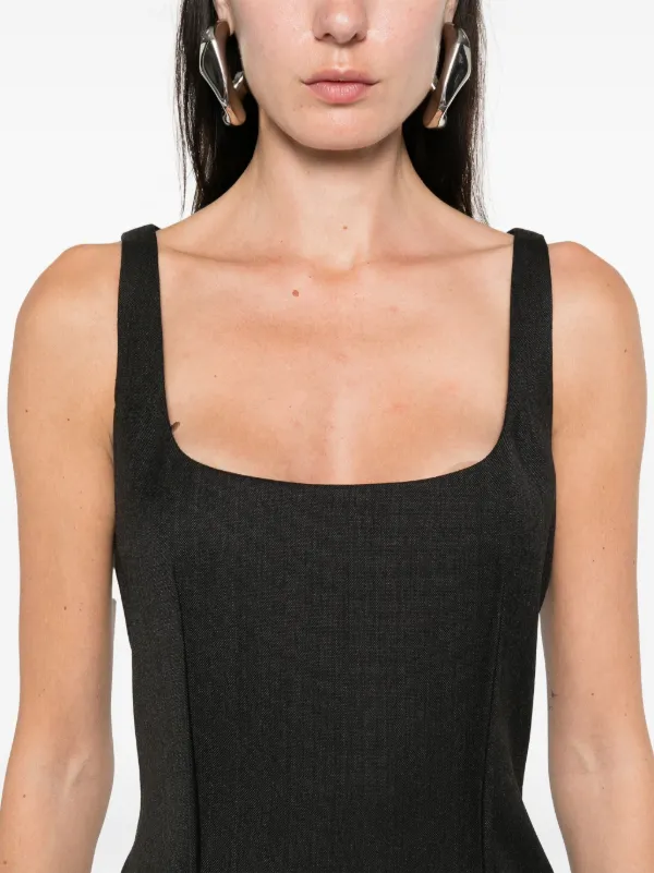 【送料&関税込】Moschino Virgin Wool Dress Moschino Virgin Wool Midi Dress | Black | FARFETCH JO