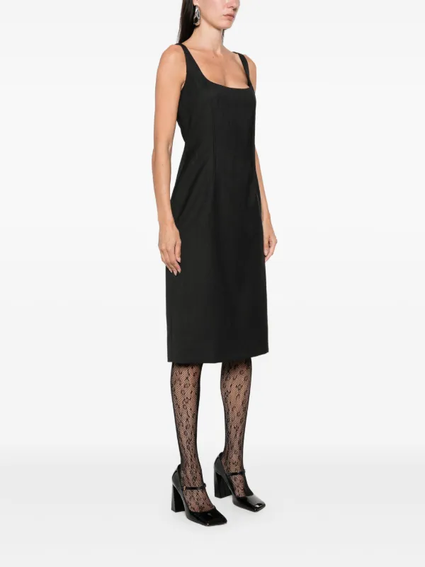 ワンピース MOSCHINO COUTURE Woman Dress Black 04070424 1555 Moschino Virgin Wool Midi Dress | Black | FARFETCH JO