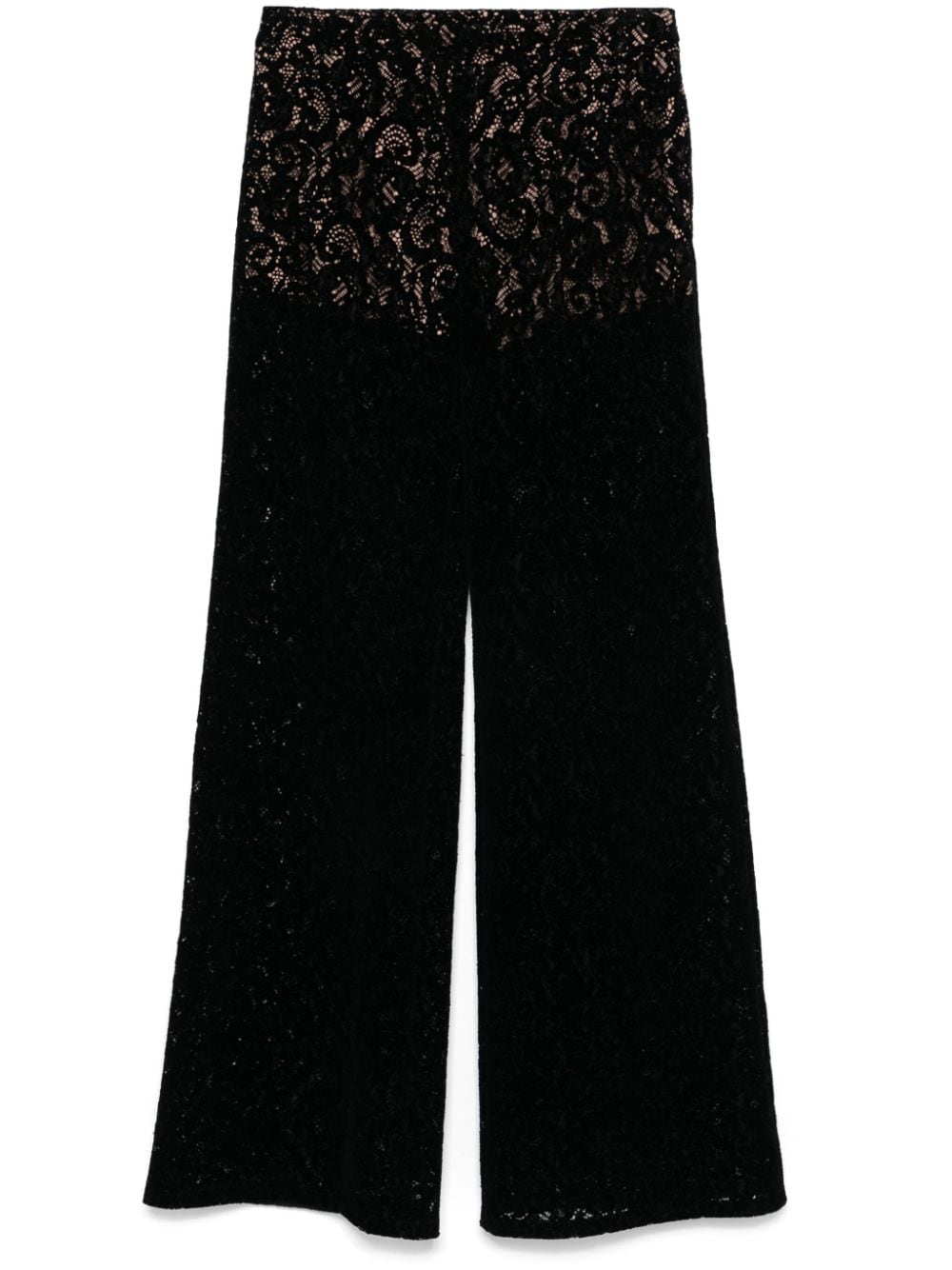 Moschino lace trousers - Black