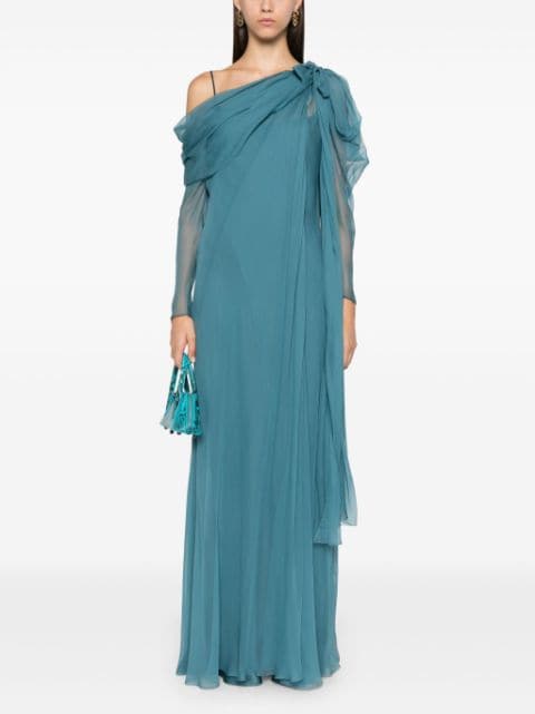 chiffon maxi dress