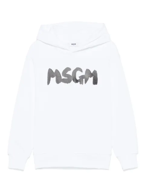 MSGM Kids hoodie à logo imprimé