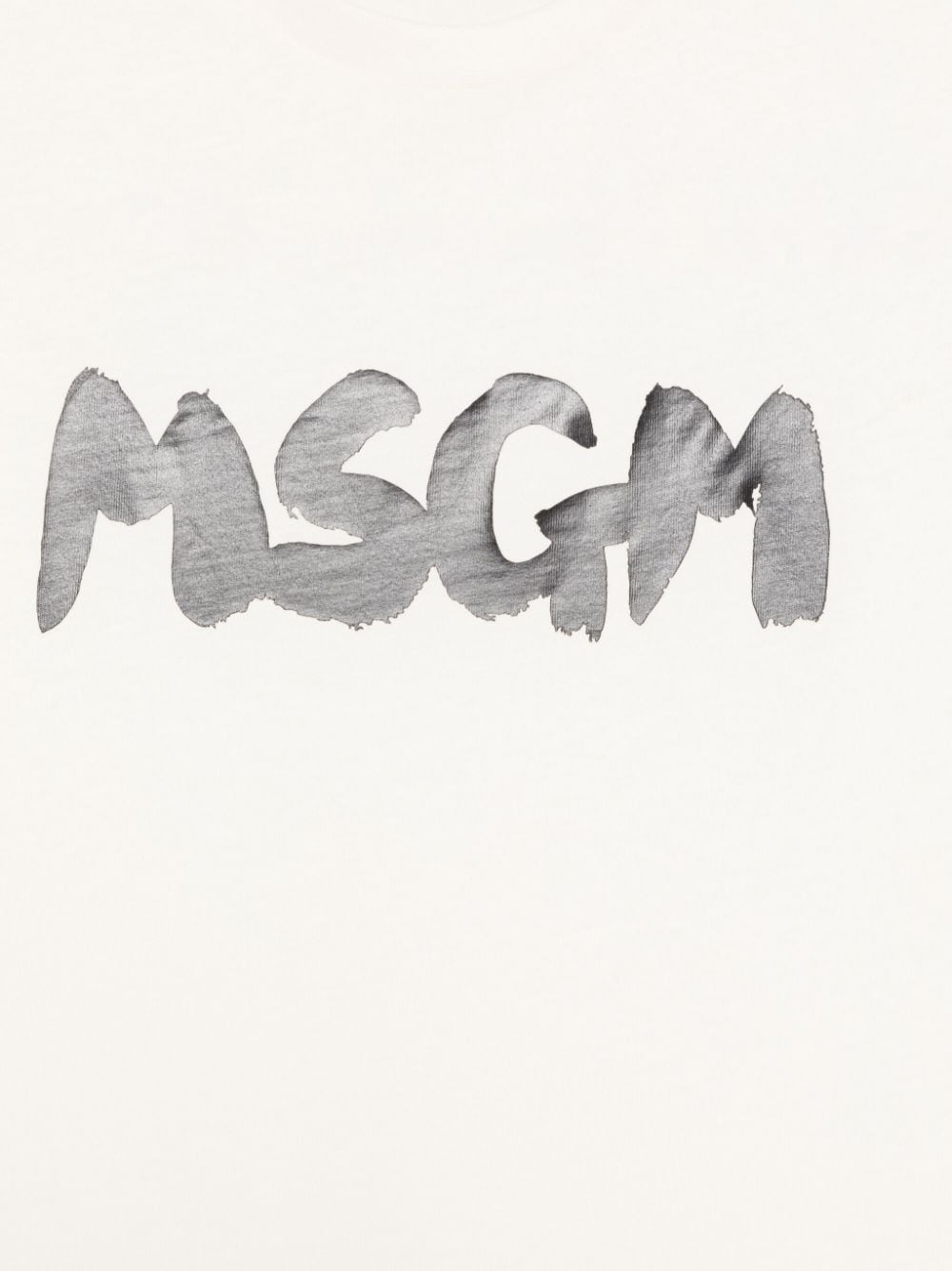 Shop Msgm Logo-print T-shirt In White