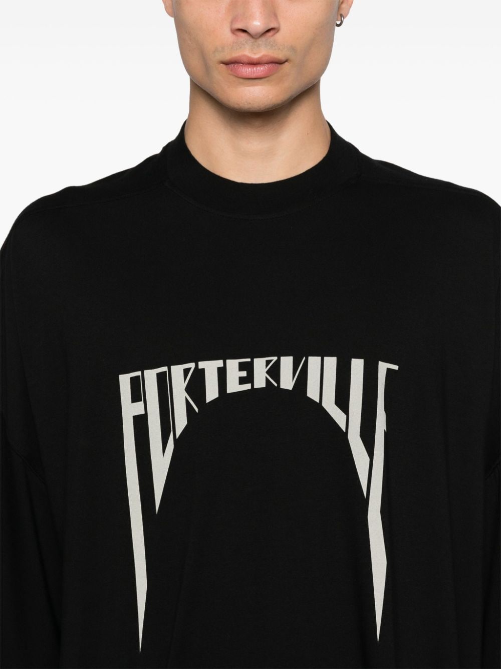 Shop Rick Owens Drkshdw Tommy T-shirt In Black