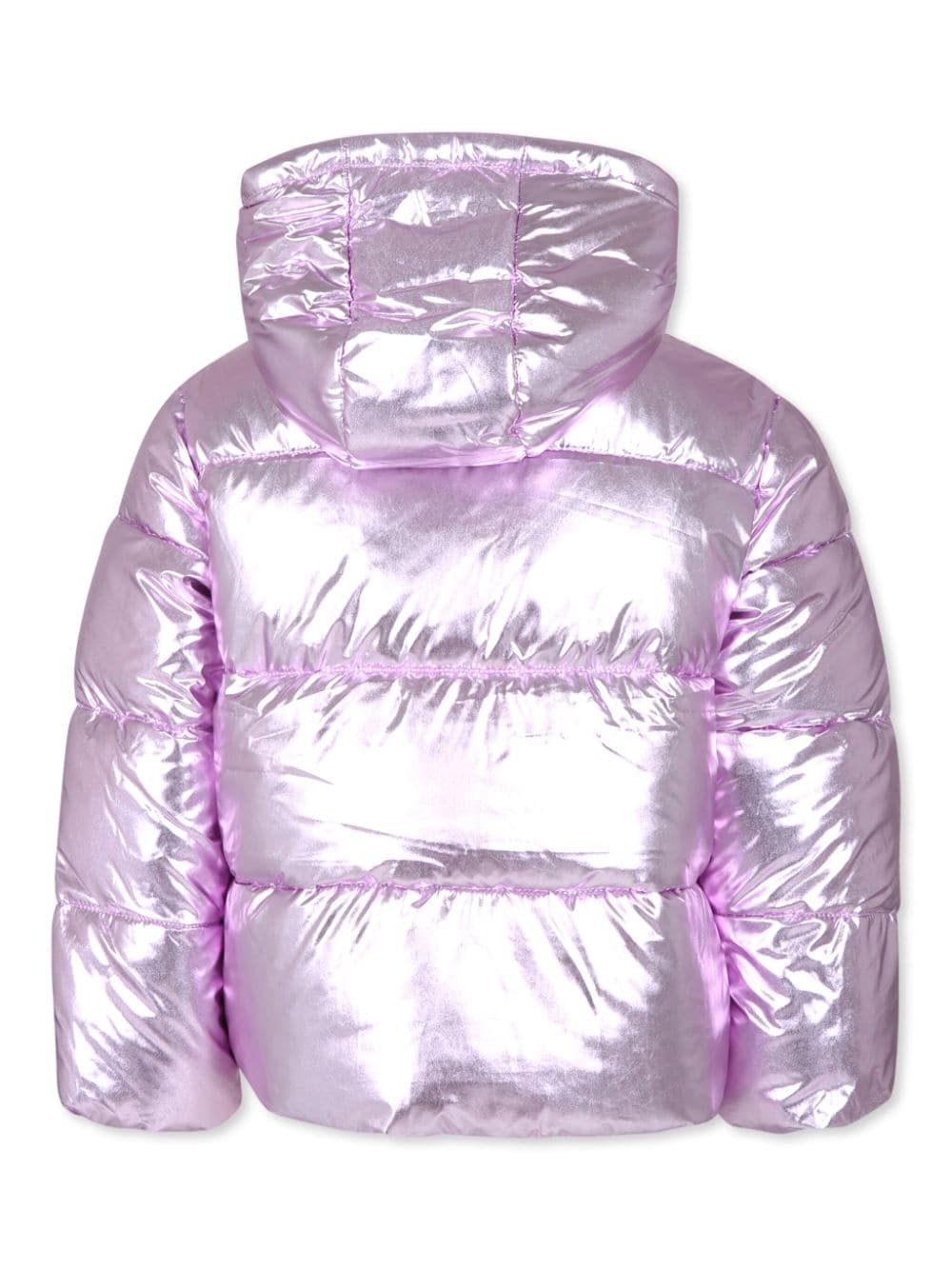 Stella McCartney Kids logo-appliquéd puffer jacket - Roze