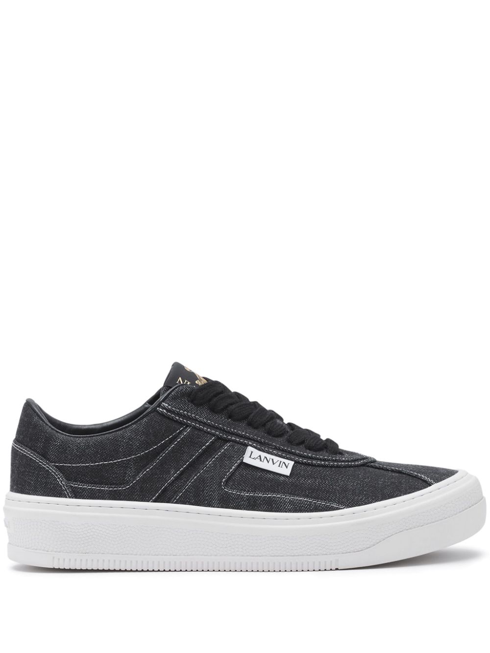 Lanvin denim sneakers Black